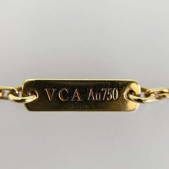 Van Cleef & Arpels Vintage Alhambra Yellow gold shell Necklace - Picture 7 of 12